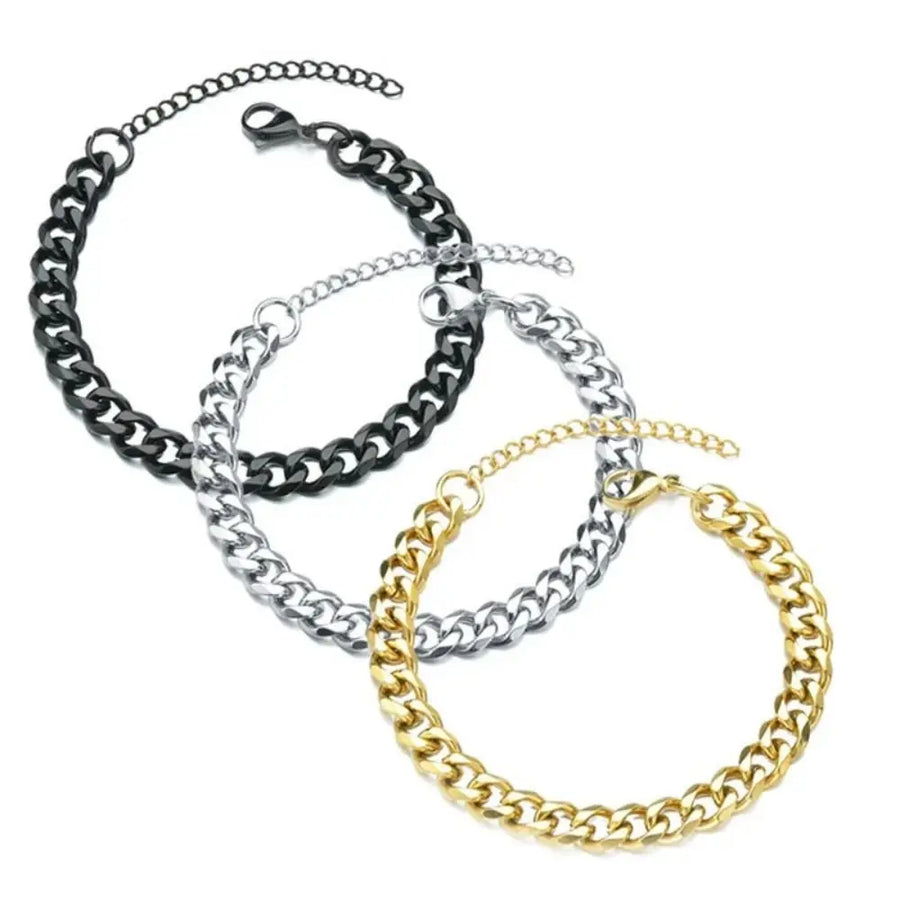Cubaanse Schakelarmband Zilver — 3