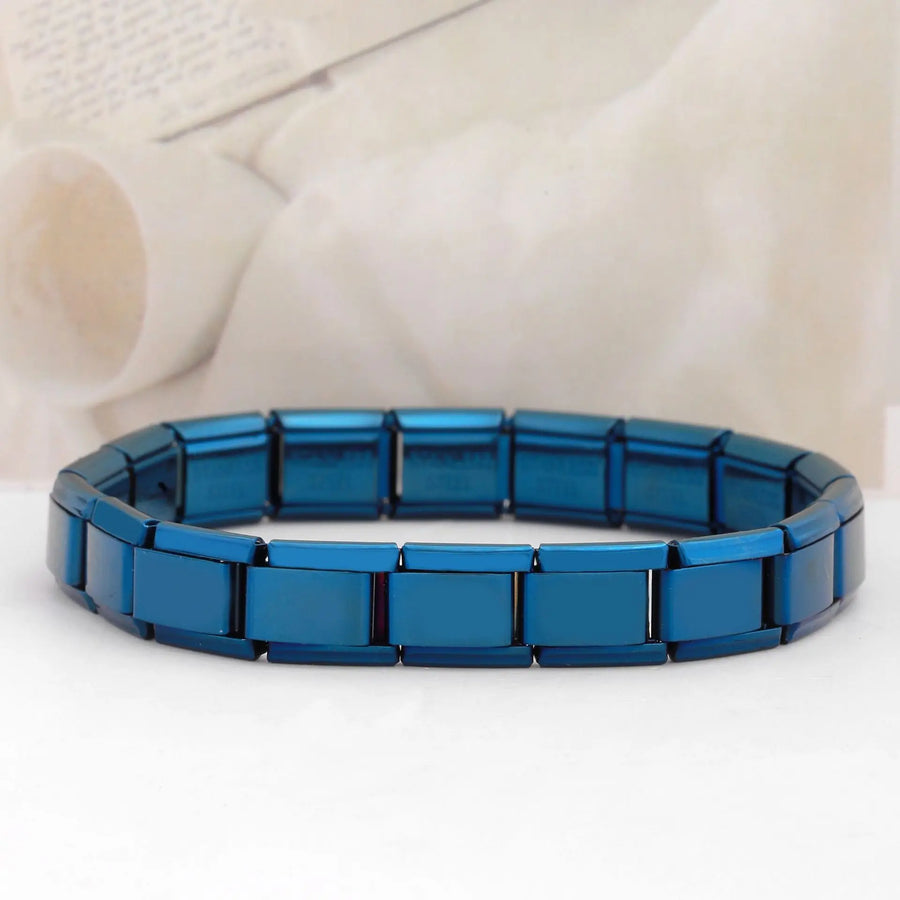 Italiaanse Schakelarmband Zilver — 8