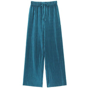Wide-Leg Pleated Trousers — 1