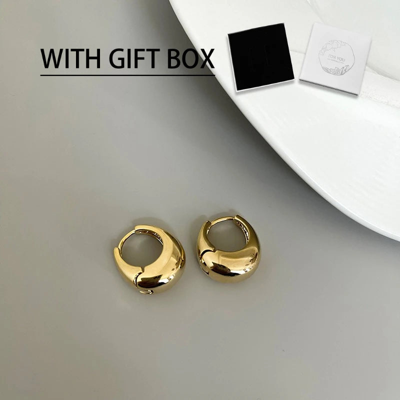 Ovale Statement Oorbellen Goud — 7
