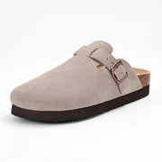 Suede Cork Clogs — 15