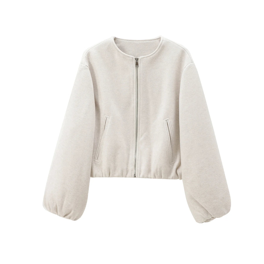 Yara | Cropped Fleece Bomber — 6