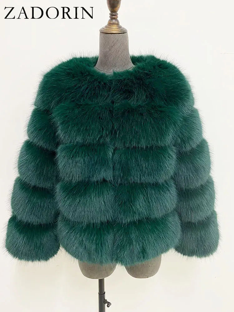 Fleur | Faux Fur Mantel — 29