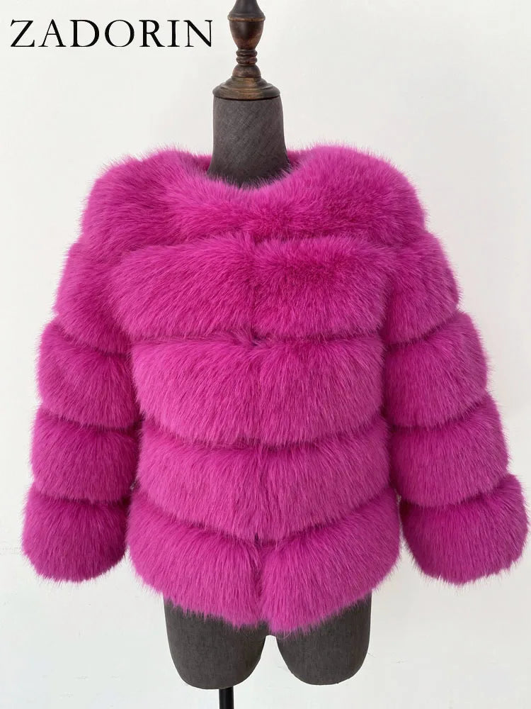 Fleur | Faux Fur Mantel — 27