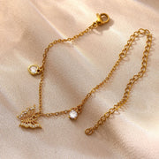 Gold Butterfly Anklet — 6