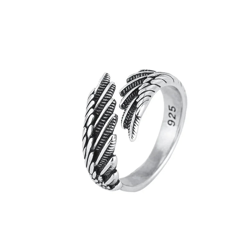 Engelenvleugel Ring Zilver — 5