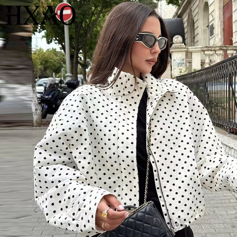 Saar | Oversized Polkadot Bomber — 1