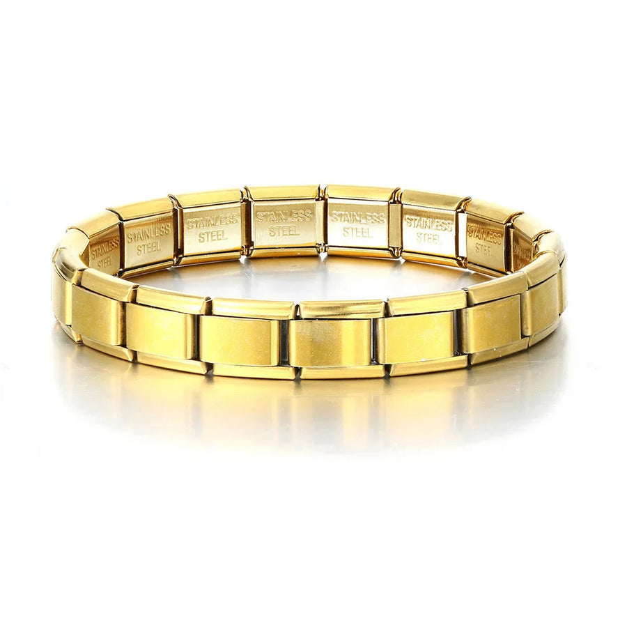 Italiaanse Schakelarmband Zilver — 6