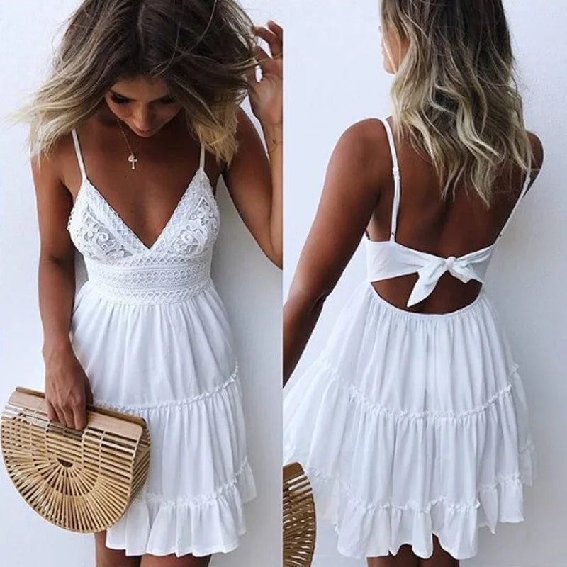Luna | Elegante Zomerjurk met Kant — 1
