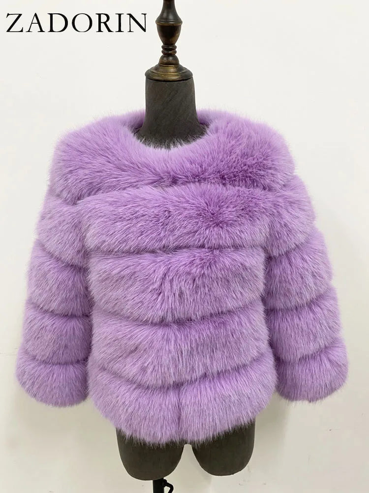 Fleur | Faux Fur Mantel — 18
