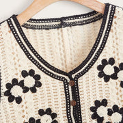 Crochet Knit Waistcoat — 11