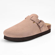 Suede Cork Clogs — 26