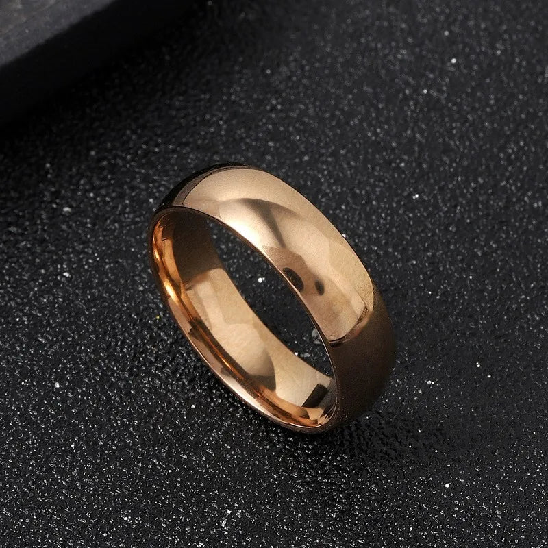 Dunne Ring Rosé Goud — 9