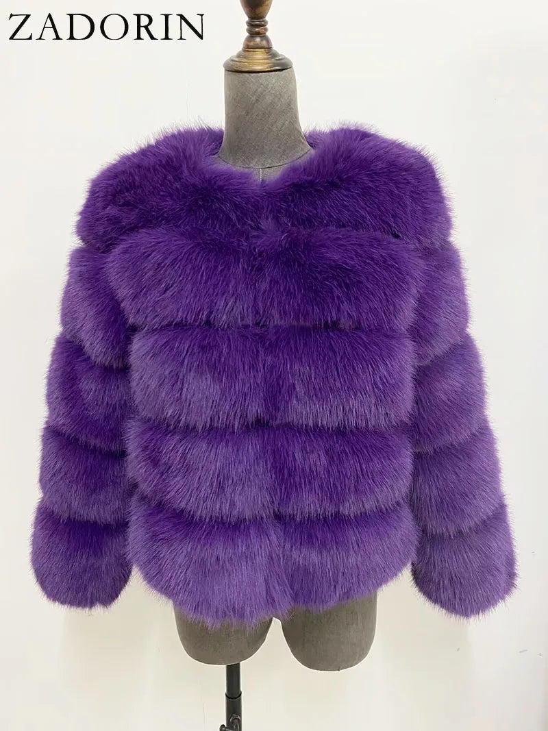 Fleur | Faux Fur Mantel — 20