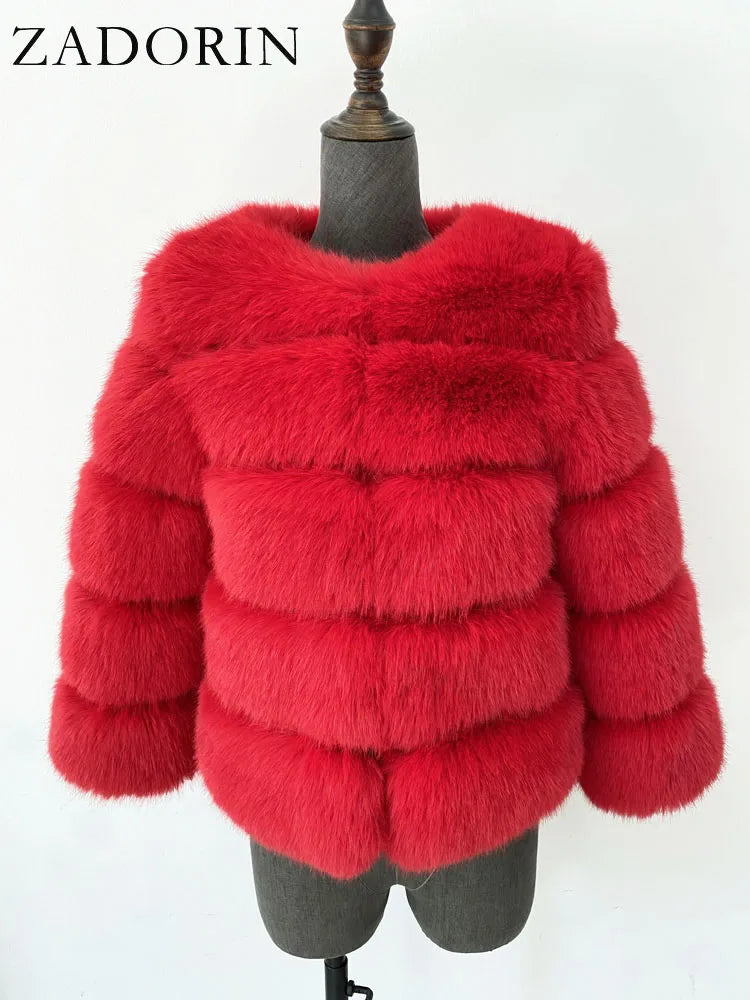 Fleur | Faux Fur Mantel — 10