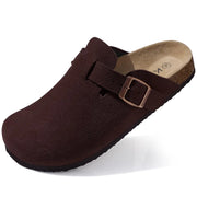 Suede Cork Clogs — 9