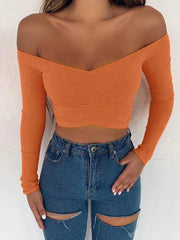 Off-Shoulder Long-Sleeve Top — 5