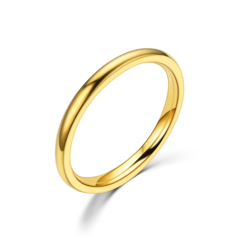 Dunne Ring Rosé Goud — 11