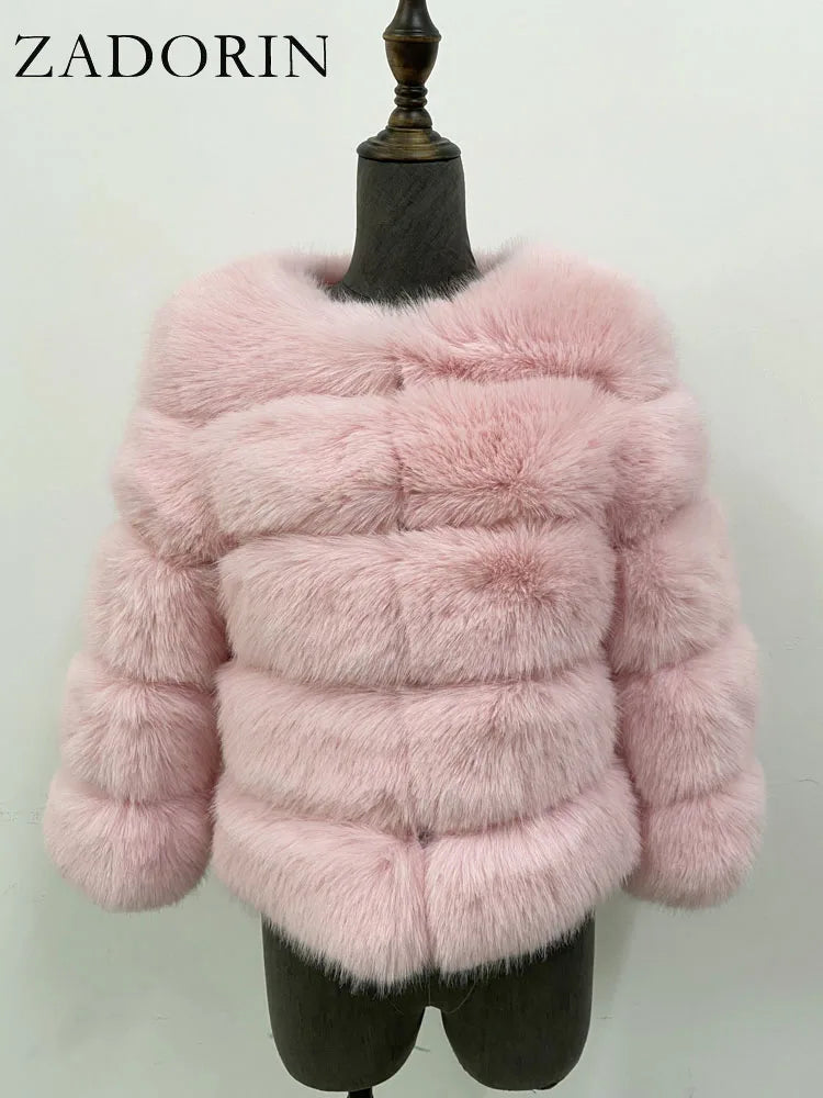 Fleur | Faux Fur Mantel — 24