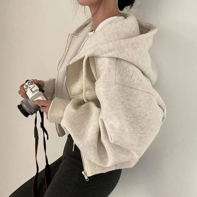Bente | Cropped Hoodie met Rits — 6