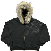 Y2K Faux-Fur Hoodie — 1