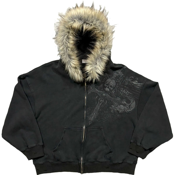 Y2K Faux-Fur Hoodie