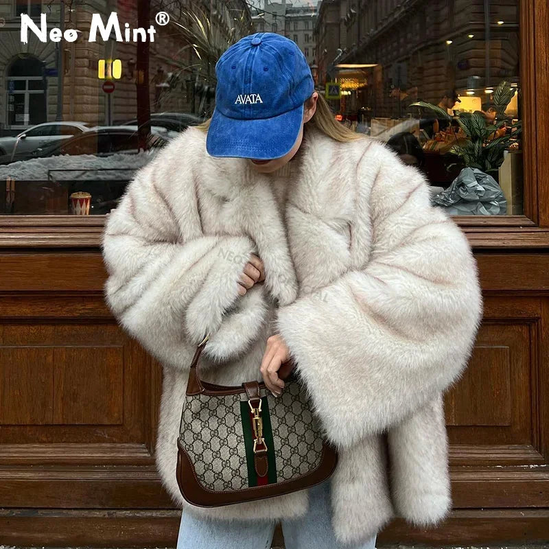 Nova | Oversized Faux Fur Jas — 1