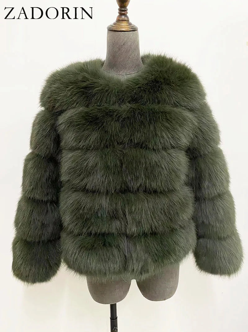 Fleur | Faux Fur Mantel — 9