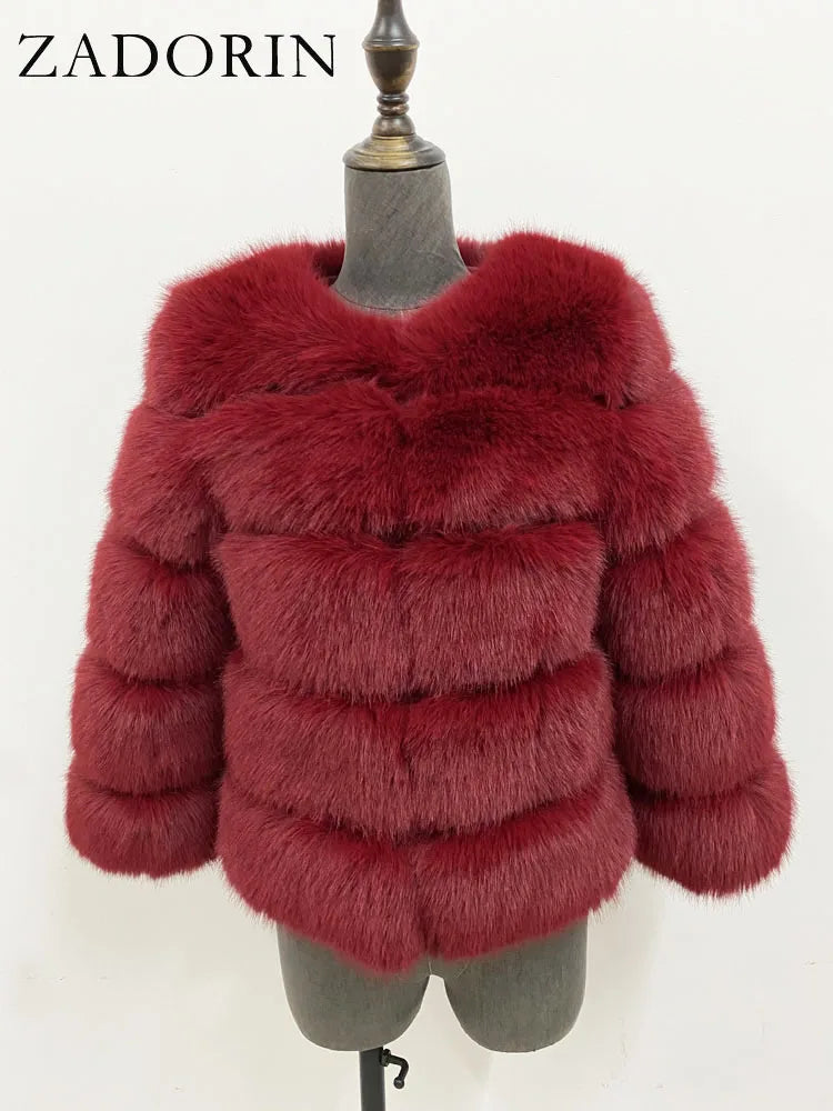Fleur | Faux Fur Mantel — 23