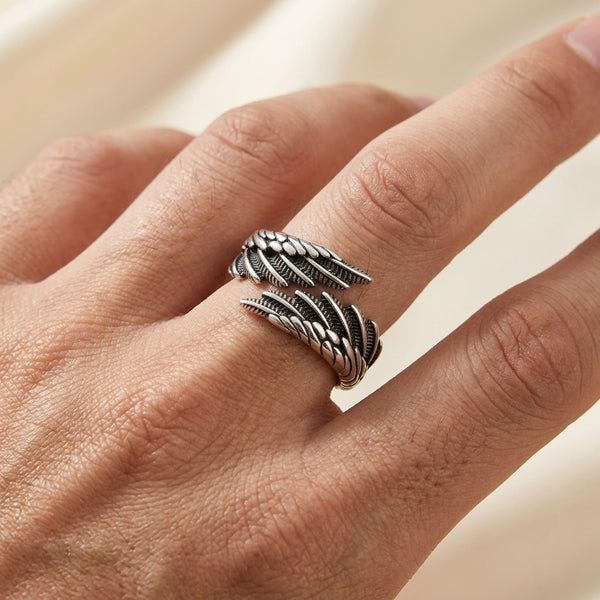 Engelenvleugel Ring Zilver