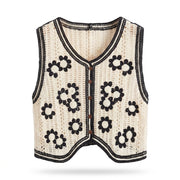 Crochet Knit Waistcoat — 1