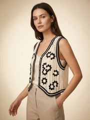 Crochet Knit Waistcoat — 2