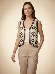 Crochet Knit Waistcoat — 3