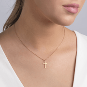 Gold Cross Necklace — 7