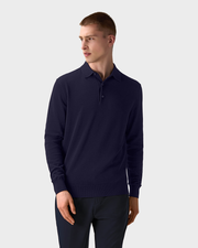 Long-Sleeve Knit Polo — 5